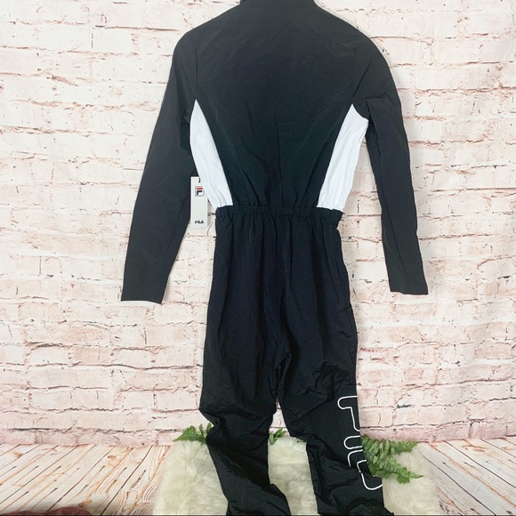 Fila Houston Flight Black White Jumpsuit Size Small - Picture 4 of 10